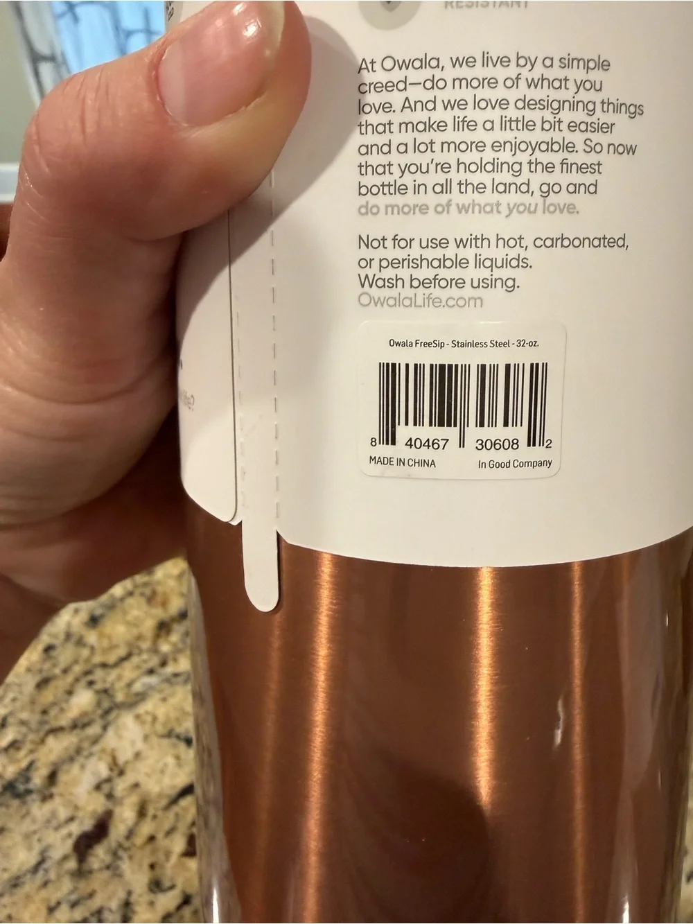 Owala 32oz. Stainless Steel FreeSip Water Bottle (In Good Company) - Picture 6 of 6